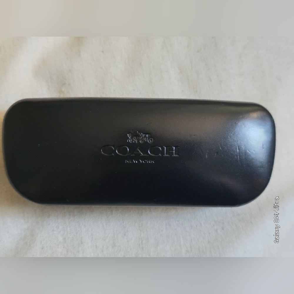 Coach Glasses Blk Hard Clamshell Hinge Case